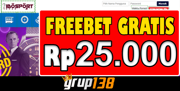 IBOSPORT Freebet Gratis Slot Rp.15.000 Tanpa Deposit