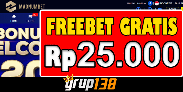 MagnumBet Freebet Gratis Rp.25.000 Tanpa Deposit 