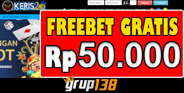 Keris4d2 Freebet Member Baru Gratis Rp 50.000 Tanpa Deposit