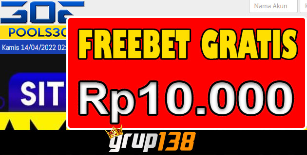 POOLS303 – Freebet Gratis Rp 10.000 Terbaru Tanpa Deposit