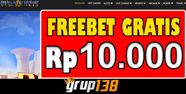 JuaraOlympus Freebet Gratis Rp 10.000 Tanpa Deposit