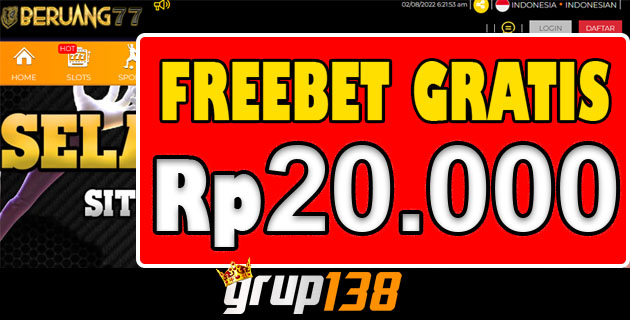 BERUANG77 Freebet Gratis Rp 20.000 Tanpa Deposit