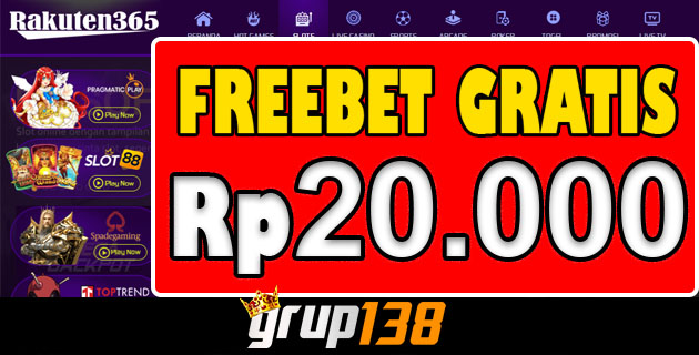 Rakuten365 Freebet Gratis 20.000 New Member