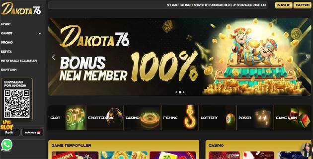 https://grup138.com/dakota76-bonus-slot-100-member-baru-claim-langsung/